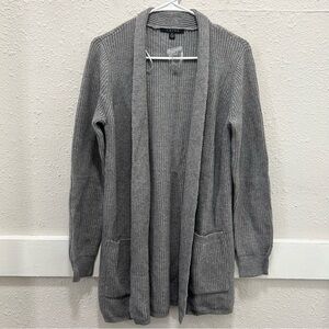 Cyrus Grey Open Knit Sweater Cardigan Small NWOT